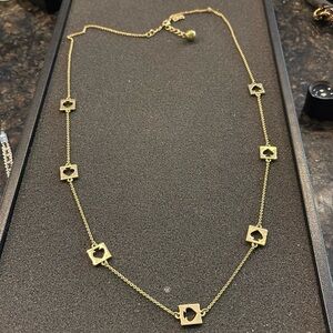 $78 Kate Spade Hole Punch Spade Scatter Necklace